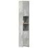  Dulap de baie, gri beton, 30x30x183,5 cm, lemn prelucrat
