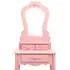  Set masă de toaletă cu taburet roz 50x59x136 cm lemn paulownia