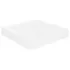  Raft de perete suspendat, alb extralucios, 23x23,5x3,8 cm, MDF