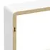  Rafturi de perete cub, 3 buc., alb, MDF