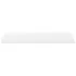  Raft de perete suspendat, alb extralucios, 80x23,5x3,8 cm, MDF
