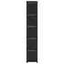  Raft expunere 15 cuburi, cutii, negru, 103x30x175,5 cm, textil