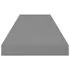  Raft de perete suspendat, gri extralucios, 80x23,5x3,8 cm, MDF