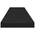  Rafturi de perete suspendate 4 buc. negru 120x23,5x3,8 cm MDF