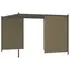  Pergolă grădină cu acoperiș retractabil gri taupe 3x3m 180 g/m²