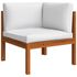 Set mobilier de grădină cu perne, 2 piese, lemn masiv de acacia