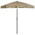  Umbrelă de soare de plajă, taupe, 180x120 cm