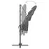  Umbrelă de soare 4 niveluri, stâlp aluminiu antracit 250x250 cm