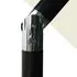  Umbrelă de soare 3 niveluri, stâlp aluminiu, nisipiu, 2,5x2,5 m