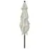  Umbrelă de soare 3 niveluri, stâlp aluminiu, nisipiu, 2,5x2,5 m