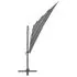  Umbrelă de soare 4 niveluri, stâlp aluminiu antracit 250x250 cm