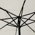  Umbrelă de soare 3 niveluri, stâlp aluminiu, nisipiu, 2,5x2,5 m