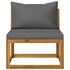  Set mobilier grădină cu perne, 6 piese, lemn masiv acacia