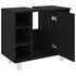  Dulap de baie, negru, 60 x 32 x 53,5 cm, lemn prelucrat