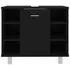  Dulap de baie, negru, 60 x 32 x 53,5 cm, lemn prelucrat
