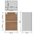  Dulap suspendat “Lyon”, gri beton, 39,5x31x60 cm