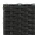  Set bar exterior cu cotieră, 5 piese, negru, poliratan