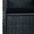  Set mobilier exterior cu perne, 7 piese, gri închis, poliratan
