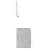  Set mobilier de baie, 2 piese, gri beton, PAL 
