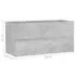  Dulap de chiuvetă, gri beton, 90x38,5x45 cm, lemn prelucrat