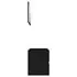  Set mobilier de baie, 2 piese, negru, PAL