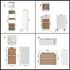  Set dulapuri de bucătărie, 8 piese, alb, PAL