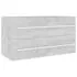  Set mobilier de baie, 2 piese, gri beton, PAL 