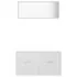  Set mobilier de baie, 2 piese, alb, PAL
