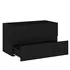  Set mobilier de baie, 2 piese, negru, PAL
