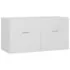  Set mobilier de baie, 2 piese, alb, PAL