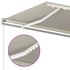  Copertină retractabilă manual cu LED, crem, 500x300 cm
