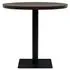  Masă bistro, MDF și oțel, rotundă, 80x75 cm, Cenușiu închis 