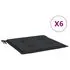  Perne scaune grădină 6 buc. negru 50x50x3 cm țesătură Oxford