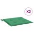  Perne scaune de grădină 2 buc. verde 50x50x3 cm țesătură Oxford