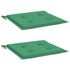  Perne scaune de grădină 2 buc. verde 50x50x3 cm țesătură Oxford