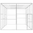  Cușcă pentru pisici, 6x3x2,5 m, oțel galvanizat