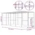  Cușcă pentru pisici, 6x3x2,5 m, oțel galvanizat