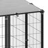  Padoc pentru câini, negru, 37,51 m², oțel  