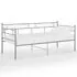  Cadru pat canapea, gri, 90x200 cm, metal