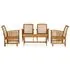  Set mobilier de grădină, 5 piese, lemn masiv de acacia