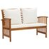  Set mobilier grădină cu perne, 3 piese, lemn masiv de acacia