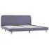  Cadru de pat, gri deschis, 180 x 200 cm, material textil