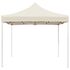  Cort de petrecere profesional pliabil, crem, 2 x 2 m, aluminiu