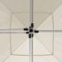  Cort de petrecere profesional pliabil, crem, 2 x 2 m, aluminiu