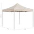  Cort de petrecere profesional pliabil, crem, 2 x 2 m, aluminiu