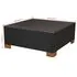  Set mobilier de grădină cu perne, 10 piese, negru, poliratan