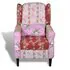  Fotoliu cu design petice, material textil 