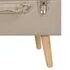 Taburet cu depozitare, 40 cm, bej, material textil