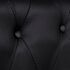  Canapea Chesterfield cu 3 locuri, piele artificială, negru  