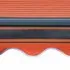  Copertină retractabilă manual LED portocaliu și maro 300x250 cm